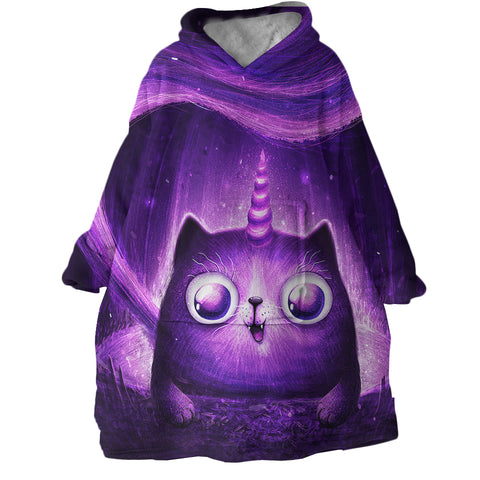 Image of Mystique Meow SWLF1756 Hoodie Wearable Blanket