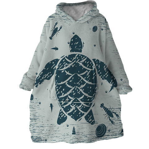 Image of Turtle Impression SWLF0647 Hoodie Wearable Blanket