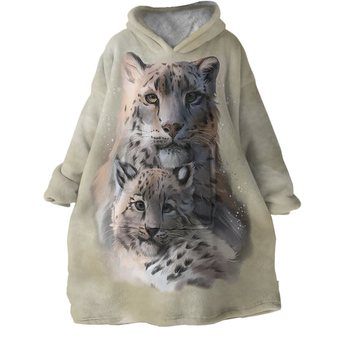 Image of 3D Leopards SWLF1192 Hoodie Wearable Blanket