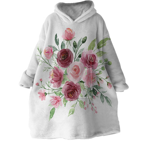 Image of Roses SWLF2334 Hoodie Wearable Blanket