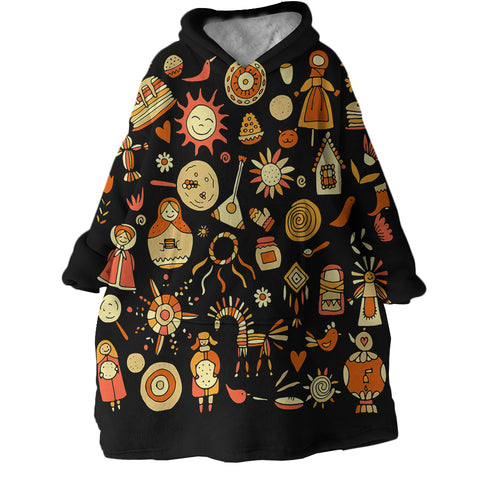 Image of Slav Icons SWLF2867 Hoodie Wearable Blanket