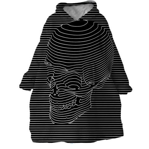 Image of Skull Impression SWLF0100 Hoodie Wearable Blanket