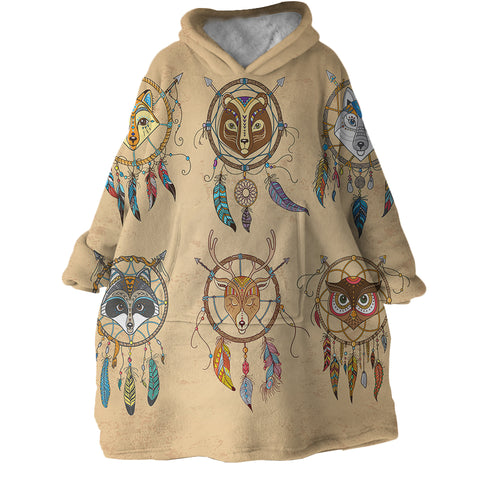 Image of Animal Dream Catchers SWLF2333 Hoodie Wearable Blanket