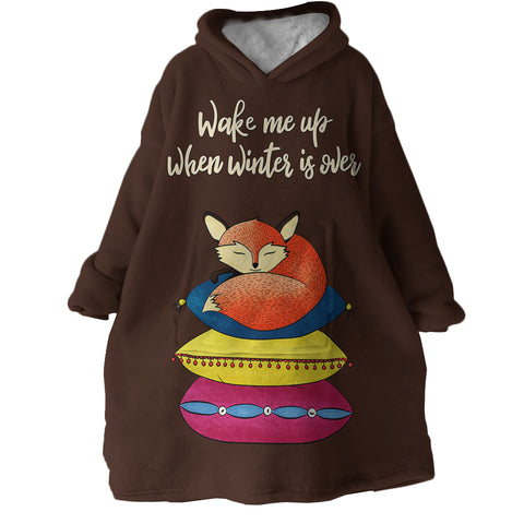 Image of Fox Snooze SWLF2401 Hoodie Wearable Blanket