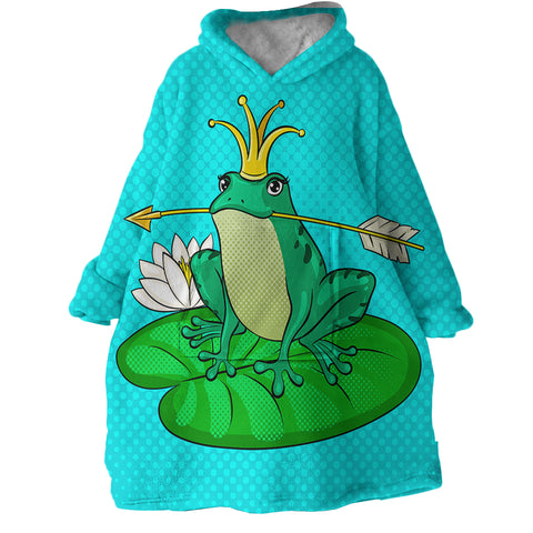 Image of Frog Prince SWLF0674 Hoodie Wearable Blanket