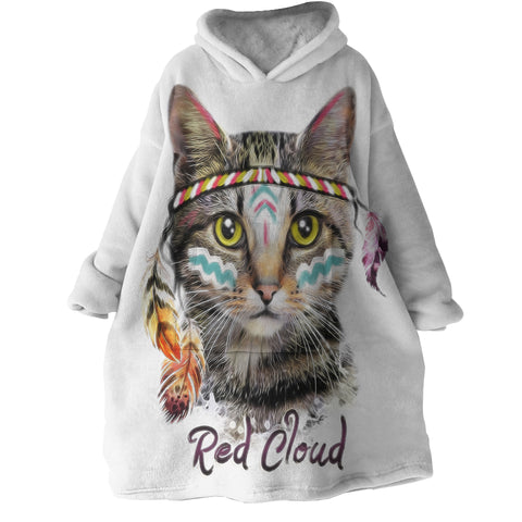 Image of Red Cloud Kitty SWLF2789 Hoodie Wearable Blanket