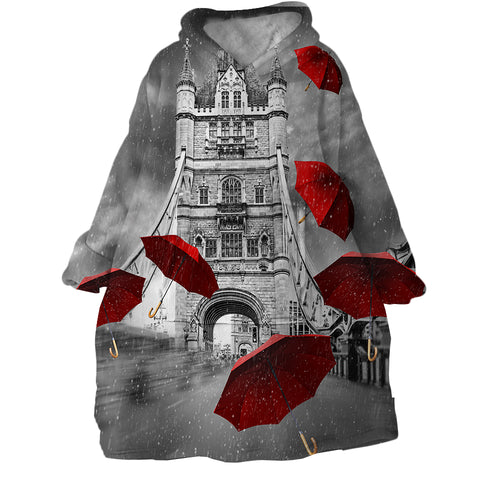 Image of Rainy London SWLF1837 Hoodie Wearable Blanket