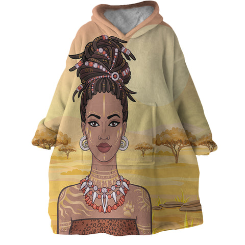 Image of Africa Beauty SWLF2986 Hoodie Wearable Blanket