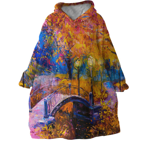 Image of Fall Forest SWLF2235 Hoodie Wearable Blanket