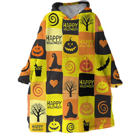 Image of Halloween Themed SWLF1360 Hoodie Wearable Blanket