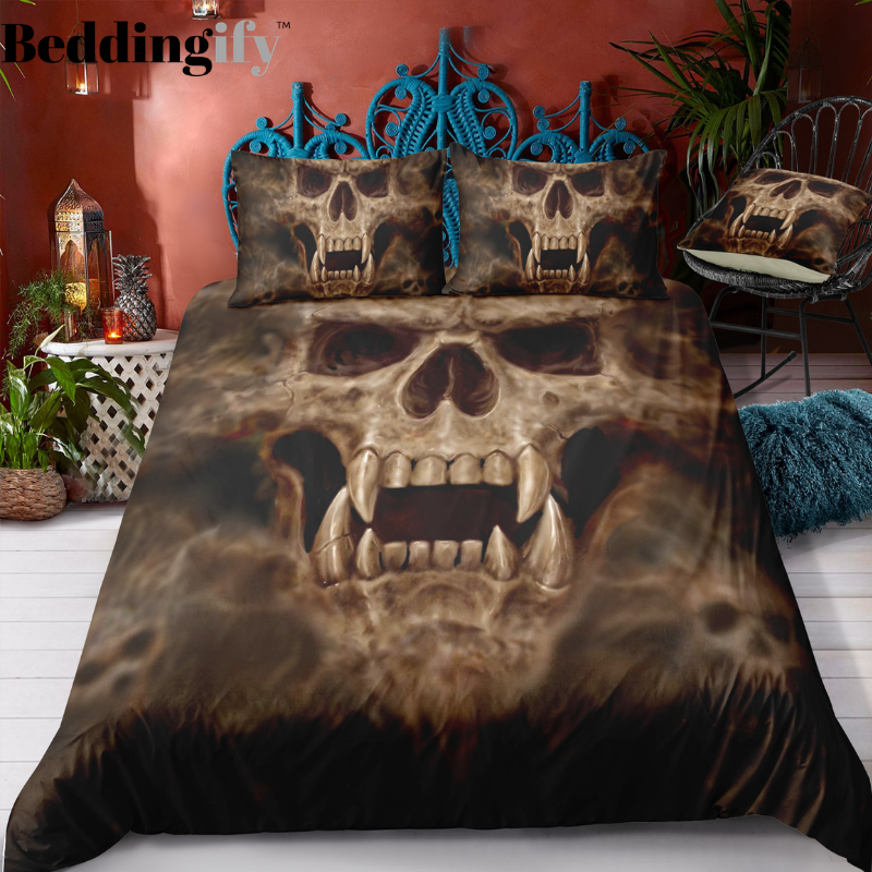 "Ash" Skull Bedding Set - Beddingify