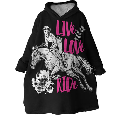 Image of Live Love Ride SWLF2403 Hoodie Wearable Blanket