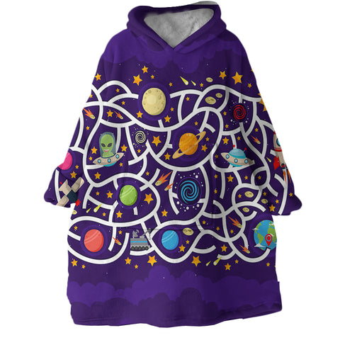 Image of Space Maze SWLF1711 Hoodie Wearable Blanket