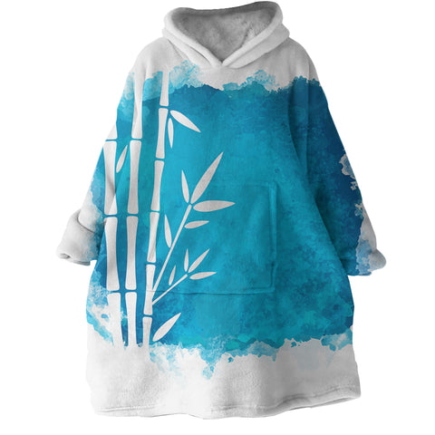 Image of Bamboo Blue SWLF2471 Hoodie Wearable Blanket