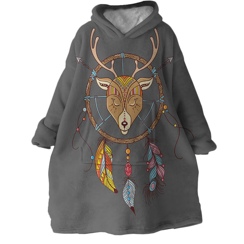 Image of Deer Dream Catcher SWLF2374 Hoodie Wearable Blanket