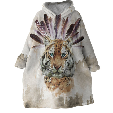 Image of Tribal Tiger SWLF2848 Hoodie Wearable Blanket