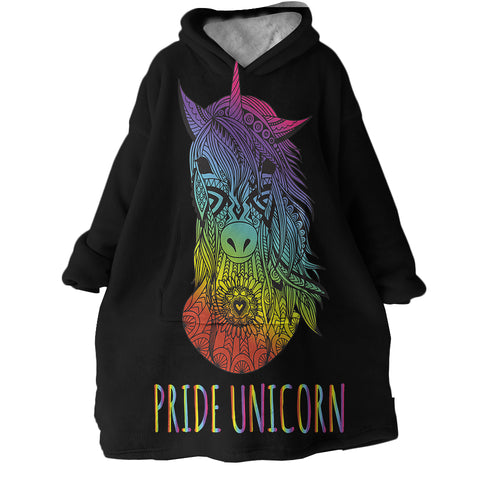 Image of Pride Unicorn SWLF0060 Hoodie Wearable Blanket