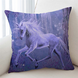 3D Purplish Unicorn Cushion Cover - Beddingify