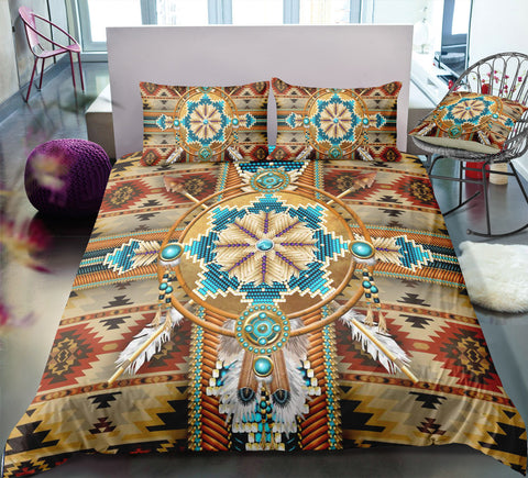 Image of Native American Inspired Cherokee Pattern Bedding Set