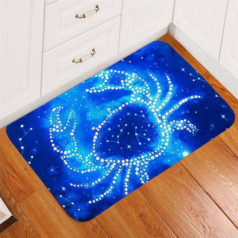 Image of Blue Cancer Constellation Door Mat