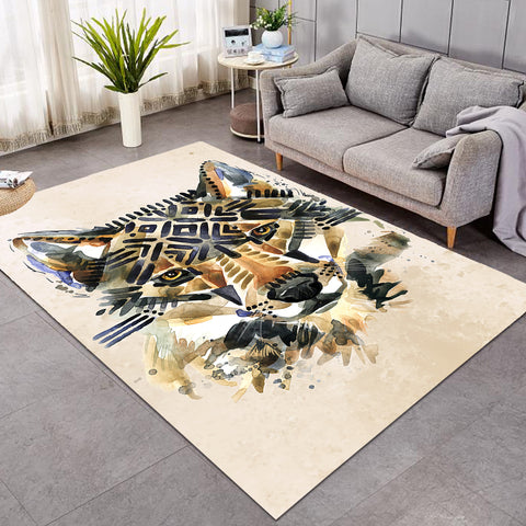 Image of Tribal Wolf Tan SW1123 Rug