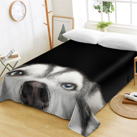 Image of Husky Snout Flat Sheet - Beddingify