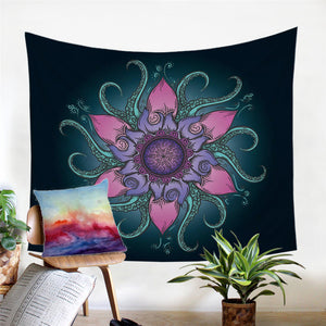 Evil Lotus Tentacles Tapestry - Beddingify