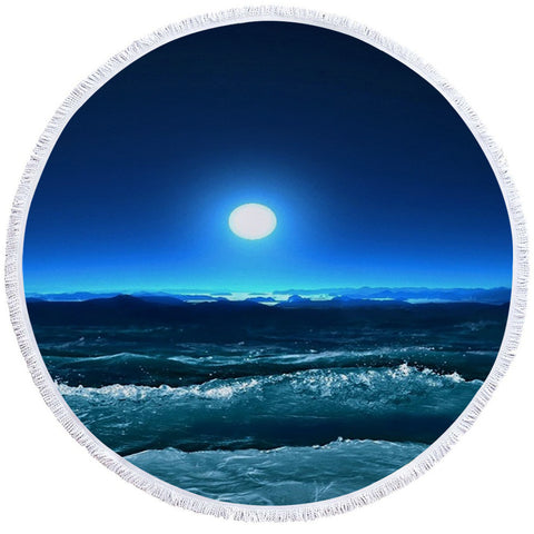 Image of Moonrise Round Beach Towel Set - Beddingify