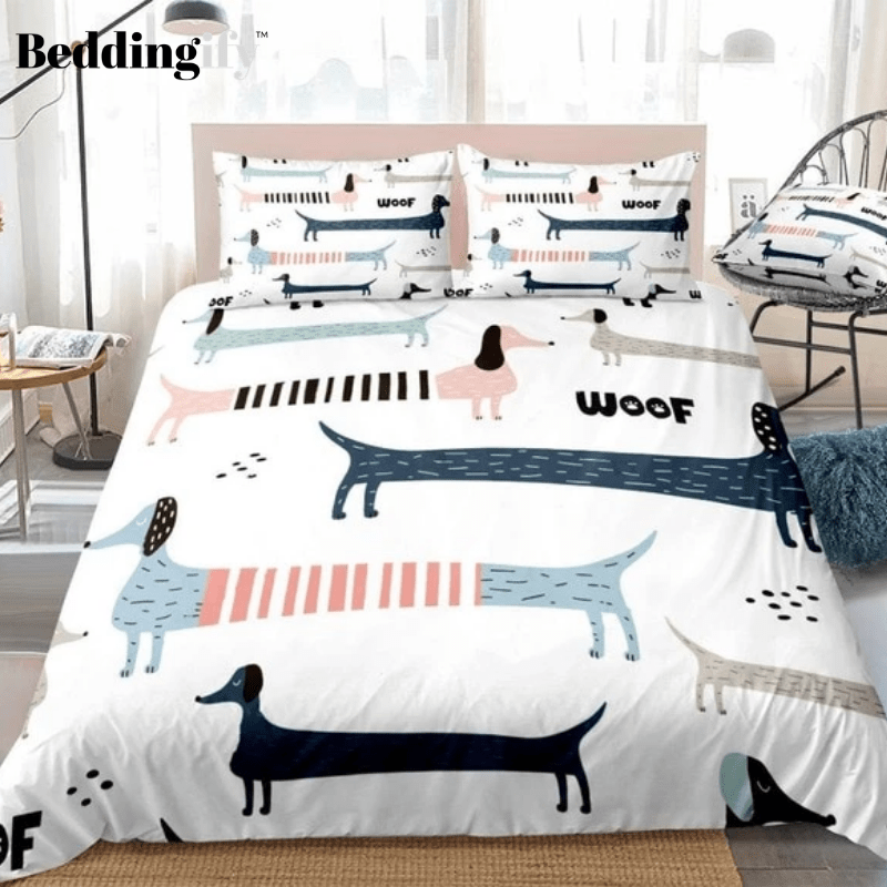 Colorful Sausage Dog Bedding - Beddingify