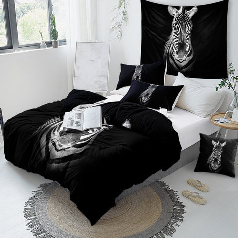 Image of Zebra Mugshot Bedding Set - Beddingify