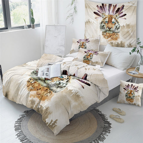 Image of Tribal Tiger Bedding Set - Beddingify