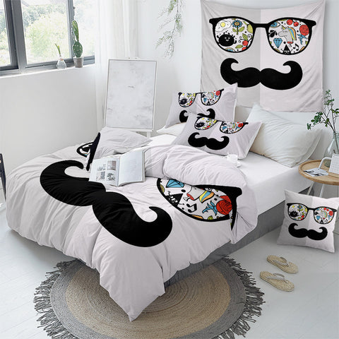 Image of Disguise Glasses & Mustache Bedding Set - Beddingify