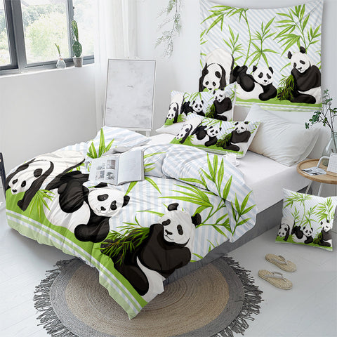 Image of Panda Trio Bedding Set - Beddingify