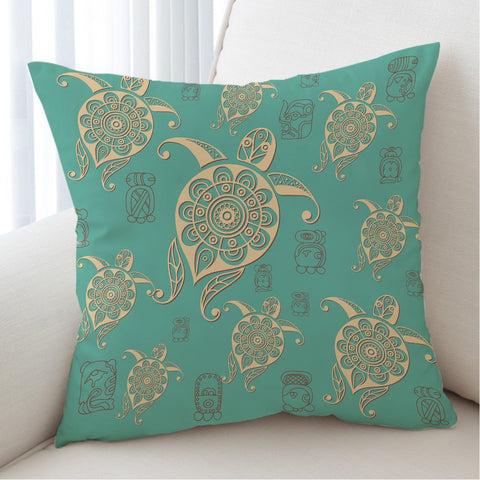 Image of Turtles in Turquoise Tablecloth - Beddingify