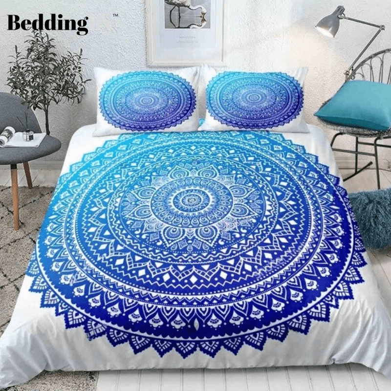 Bohemia Light Blue Bedding Set - Beddingify
