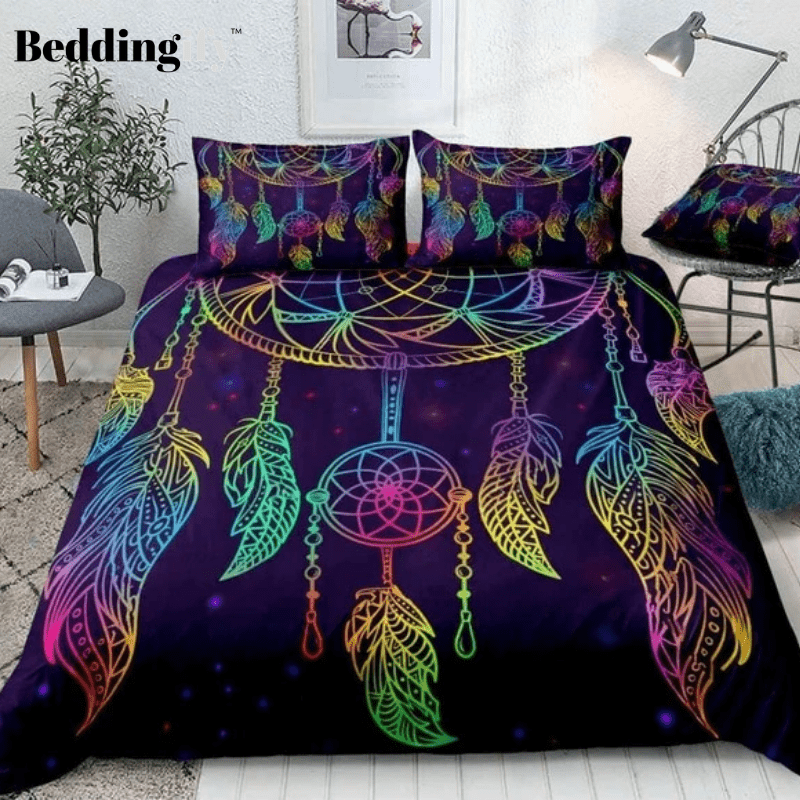 Mandala Colorful DreamCatcher Bedding Set - Beddingify