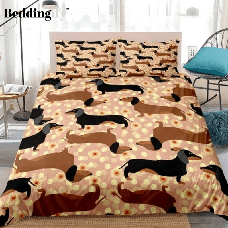 Cute Puppy Pattern Bedding Set - Beddingify
