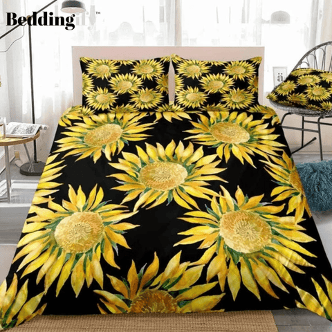 Image of Sunflowers Blooming Bedding Set - Beddingify