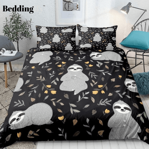 Image of Sloths in the Forest Comforter Set - Beddingify