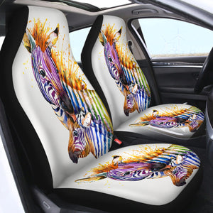3D Zebra SWQT0847 Car Seat Covers