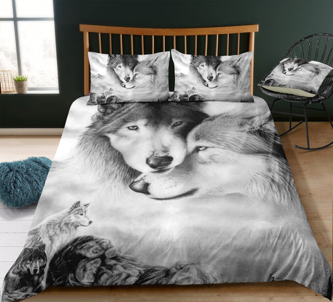 Image of Wolves Family Bedding Set - Beddingify