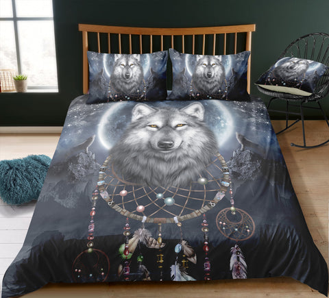 Image of Mystic Wolf Dreamcatcher Bedding Set - Beddingify