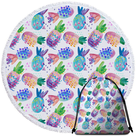 Image of Pina Colorada Round Towel Set - Beddingify