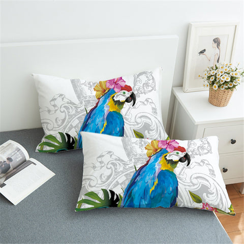 Image of Tropical Parrot Pillowcase