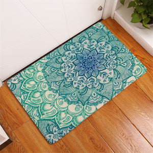 Floral Mandala Ocean Door Mat