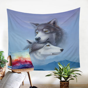 Wolf Couple SW2027 Tapestry