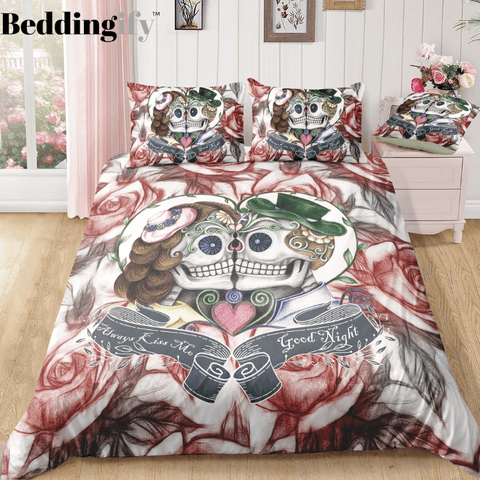 Image of Skull Love Bedding Set - Beddingify