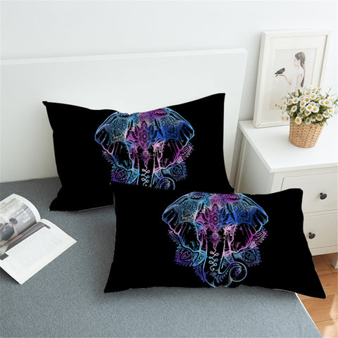 Image of Pixie Line Elephant Pillowcase