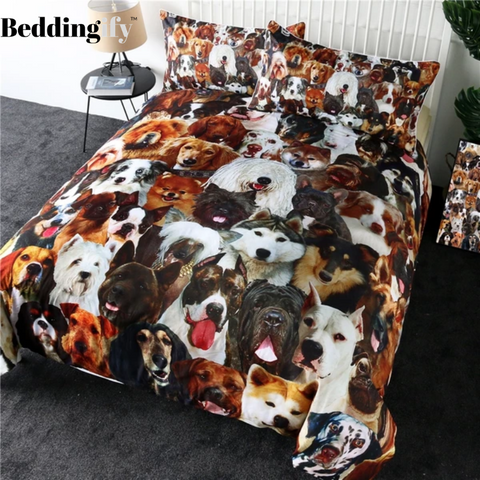 Image of 3D Dog Comforter Set - Beddingify