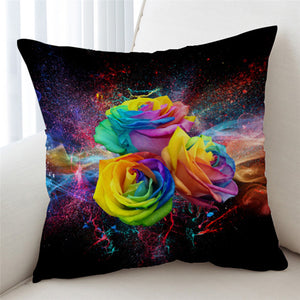 Fading Colored Roses  Cushion Cover - Beddingify